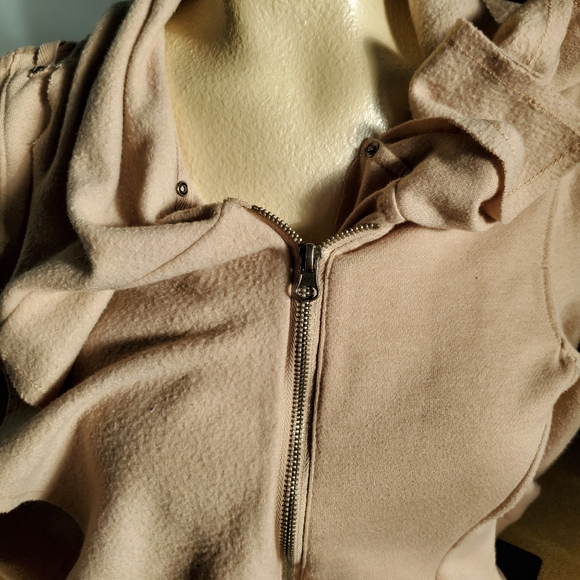 Blank Noir BNCI Zip up Ruffled sweatshirt Jacket sz S - Picture 4 of 9